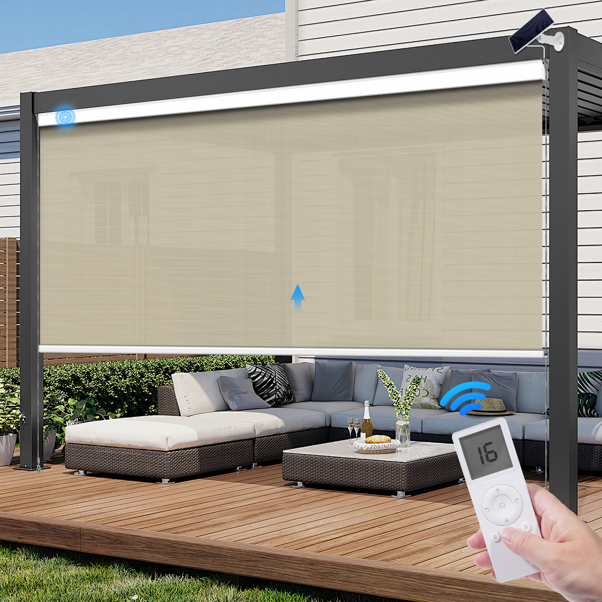 Motorized Outdoor Shades - Tokblind official