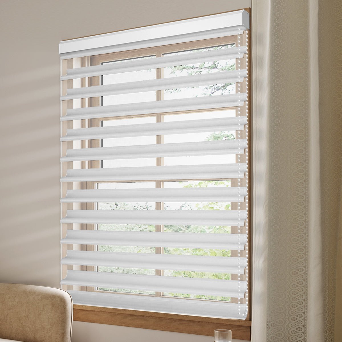 Manual Corded Blackout Shangri - La Sheer Shade - Tokblind official