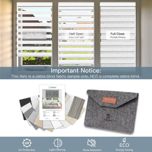 Zebra Shade Fabric Samples - Tokblind official