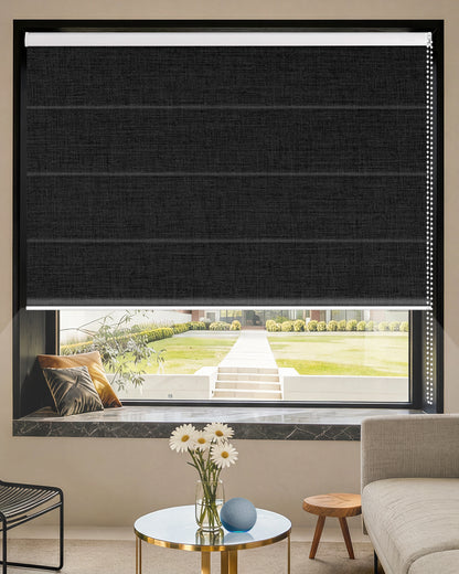 Manual Corded Blackout Roman Shades
