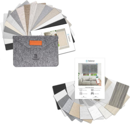 Blackout Roller Shade Fabric and Zebra Blind Fabric Samples, 2 PCS - Tokblind official