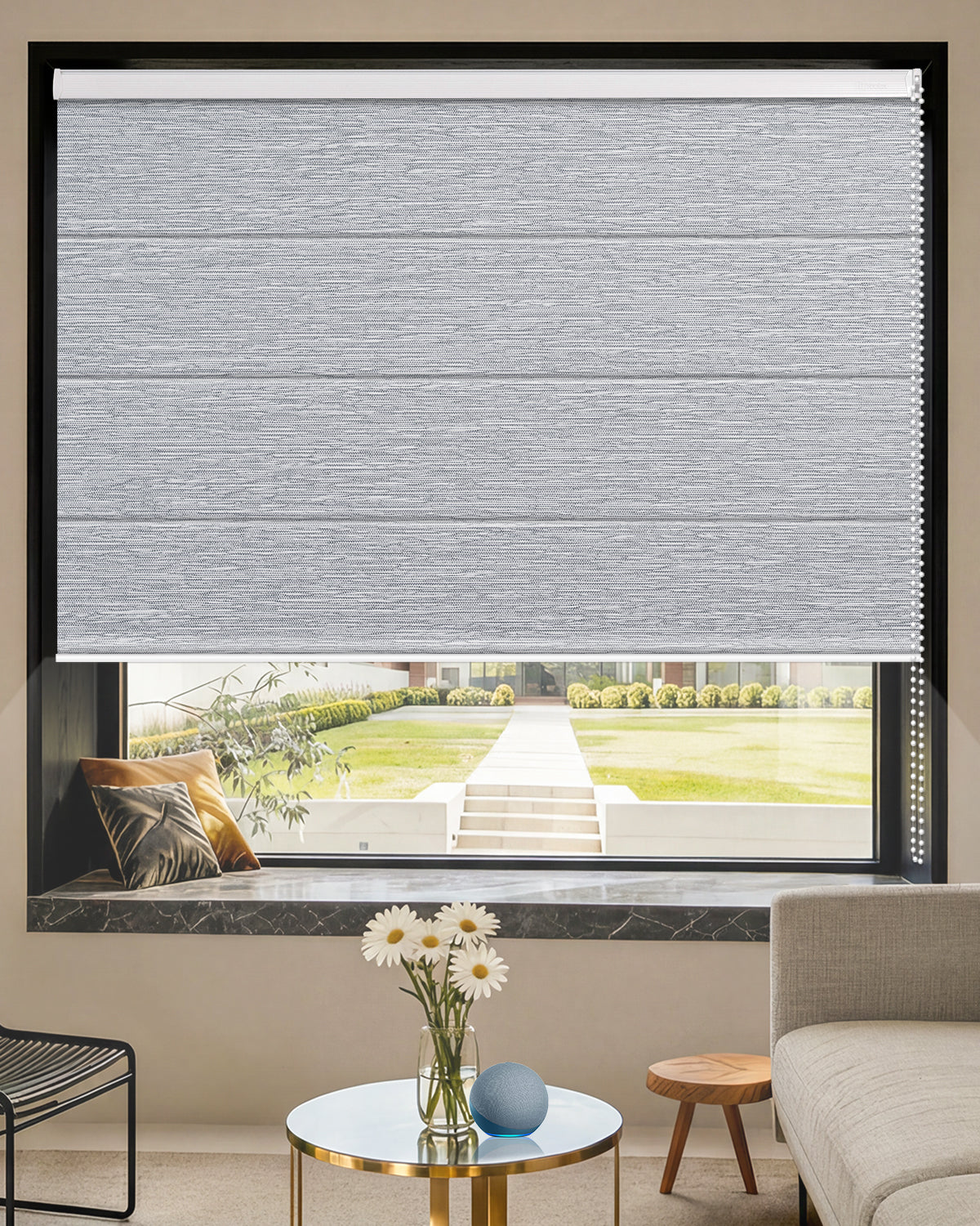 Manual Corded Blackout Roman Shades