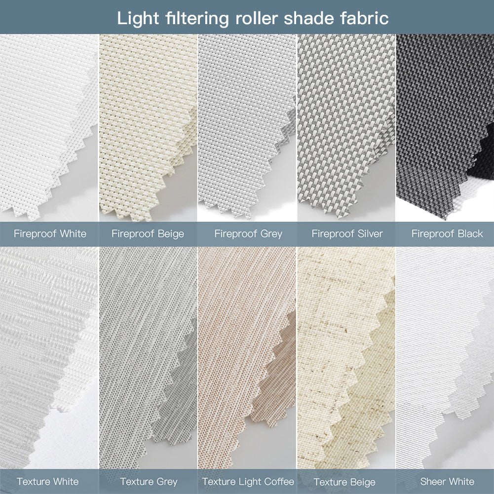 Fabric Samples for 100% Blackout and Light Filtering Roller Shade (2 PCS) - Tokblind official