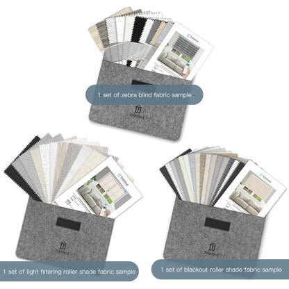 Fabric Samples for Roller Shade and Zebra Blind (3 PCS) - Tokblind official