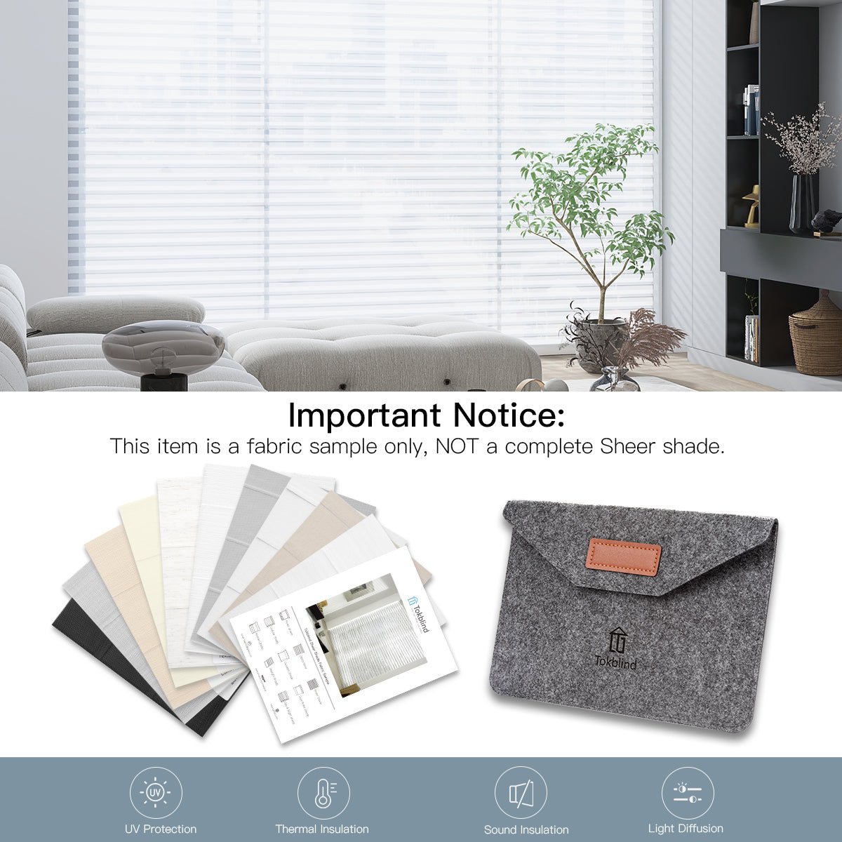 Fabric Samples for Sheer Shades - Tokblind official