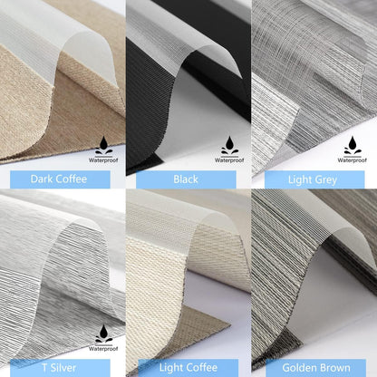 Light Filtering Roller Shade Fabric and Zebra Shade Fabric Samples, 2 PCS - Tokblind official