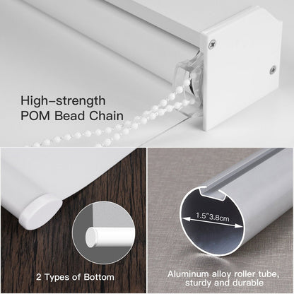 Manually Controlled Corded Blackout Roller Shade - Tokblind official
