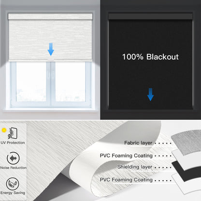 Manually Controlled Cordless Blackout Roller Shade - Tokblind official
