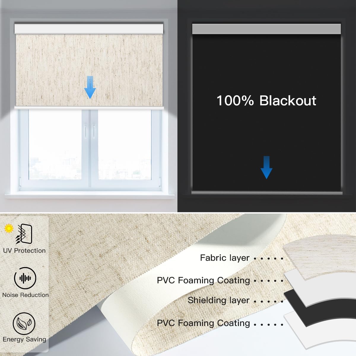 Motorized Blackout Roller Shade