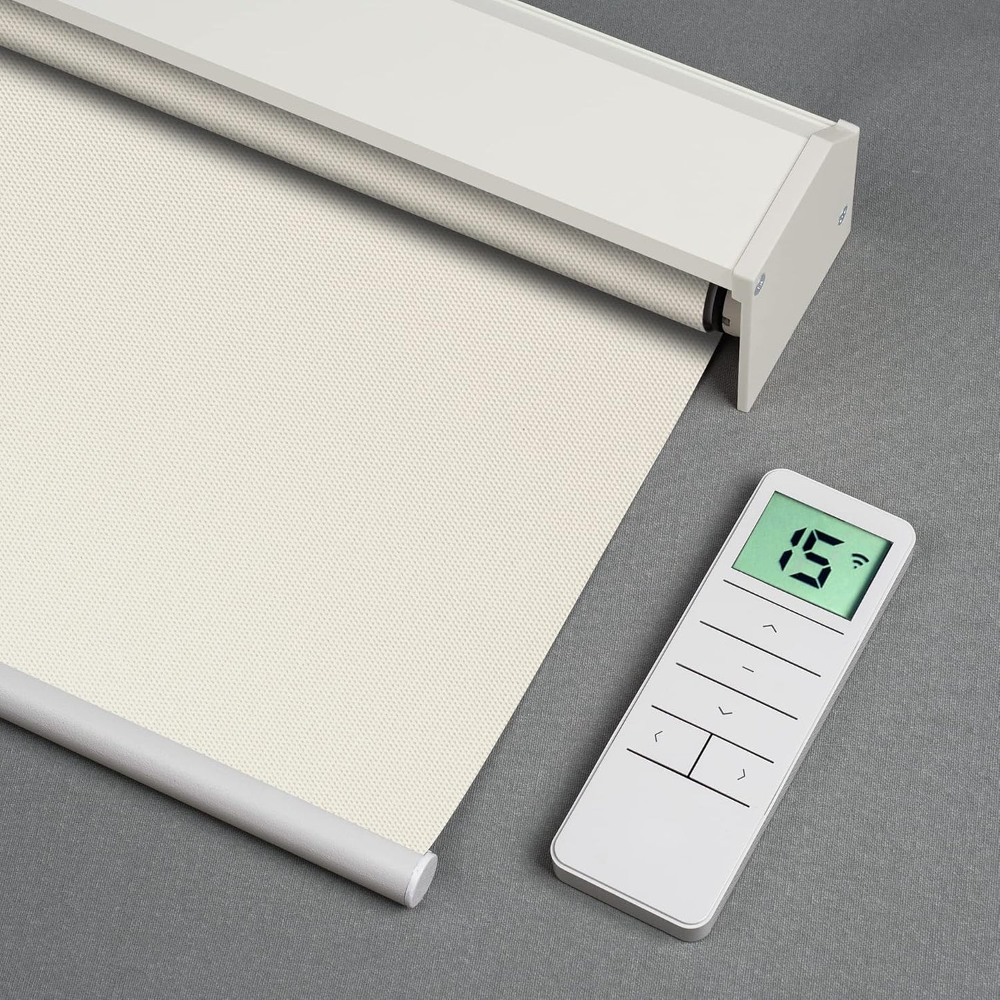 Motorized Blackout Roller Shade - Vinyl Fabric - Tokblind official