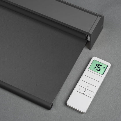 Motorized Blackout Roller Shade - Vinyl Fabric - Tokblind official