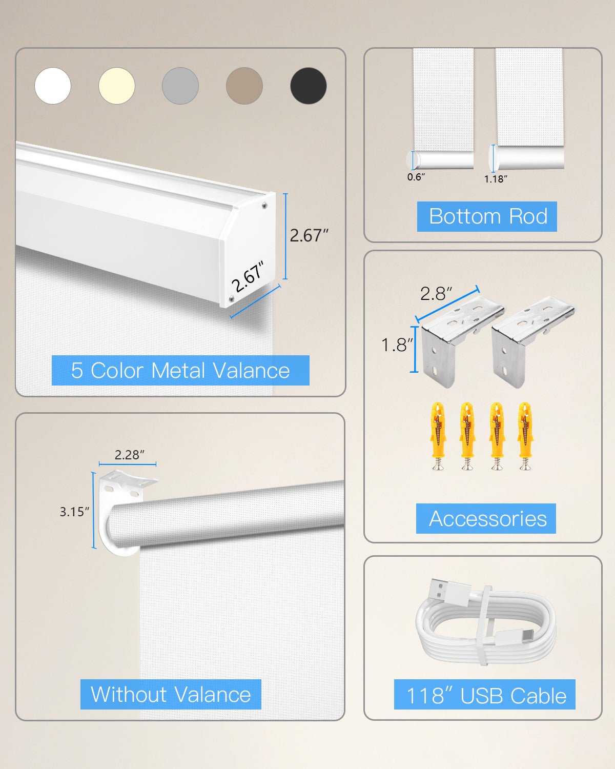 Motorized Light Filtering Fireproof Roller Shades - Tokblind official