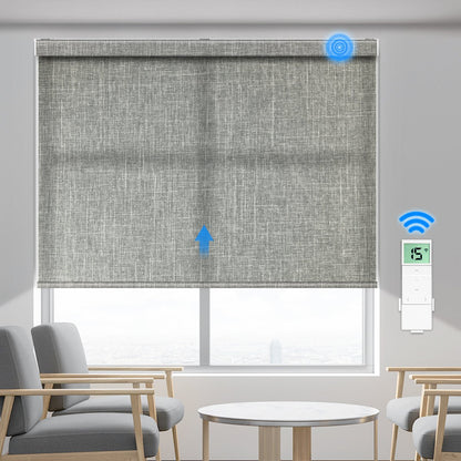 Motorized Light Filtering Roller Shade (Fabric Wrapped) - Tokblind official