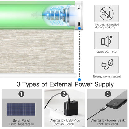 Motorized Light Filtering Roller Shades - Tokblind official