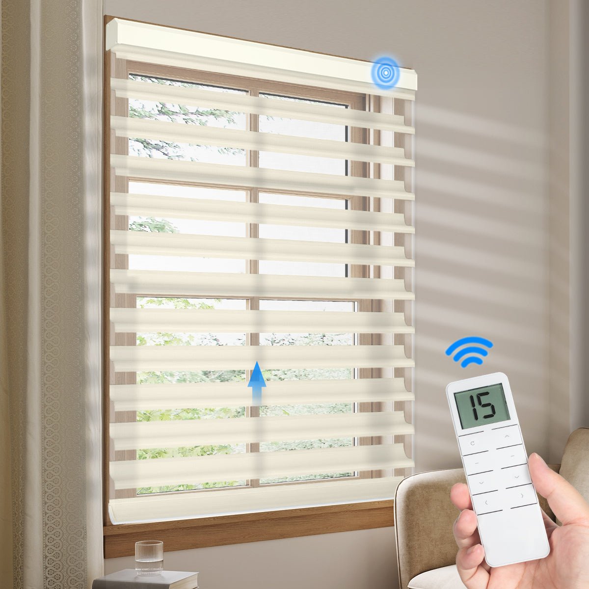 Motorized Light Filtering Shangri - La Sheer Shade - Tokblind official