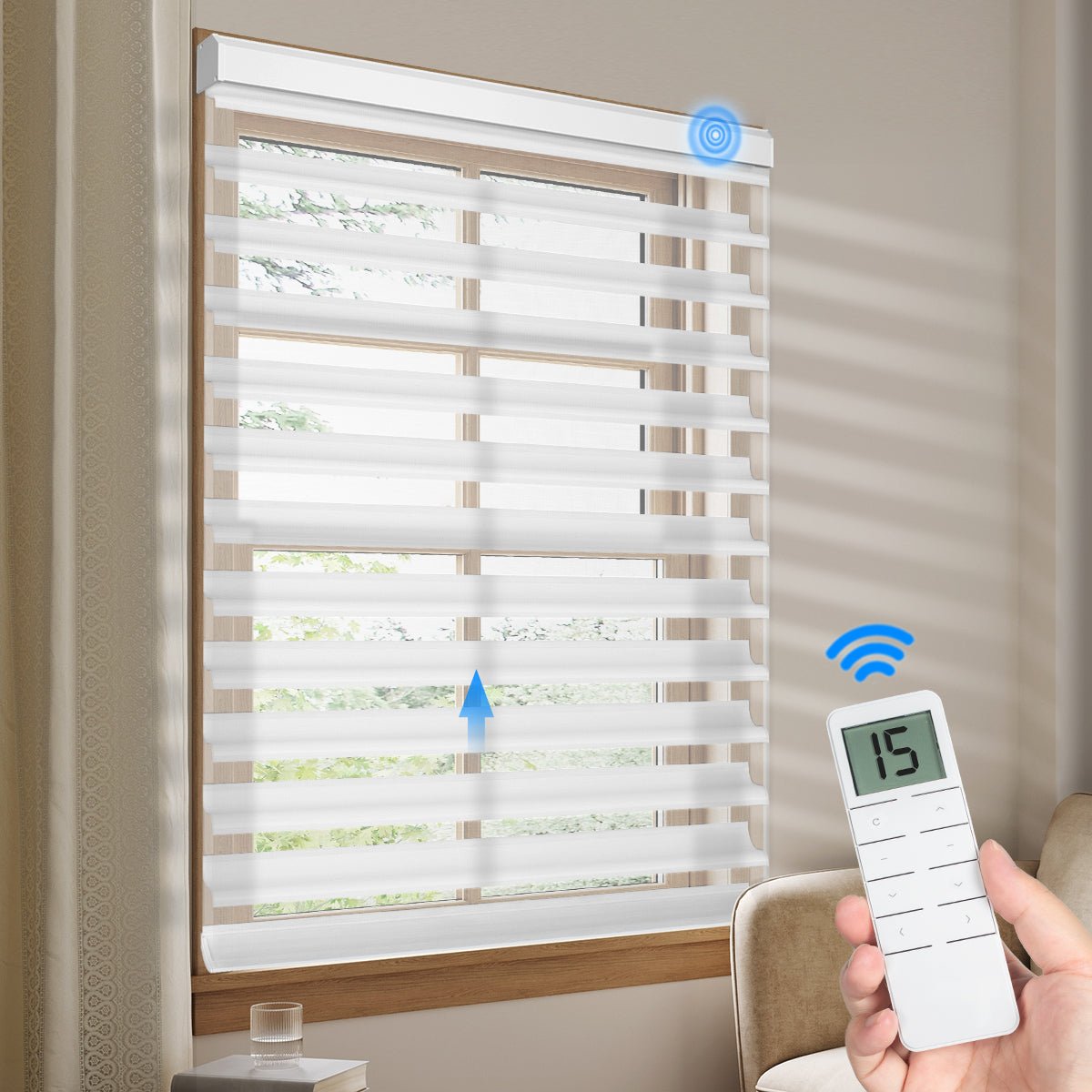 Motorized Light Filtering Shangri - La Sheer Shade - Tokblind official