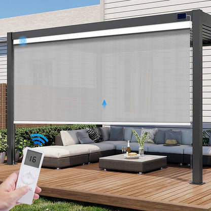 Motorized Outdoor Roller Shade - Tokblind official