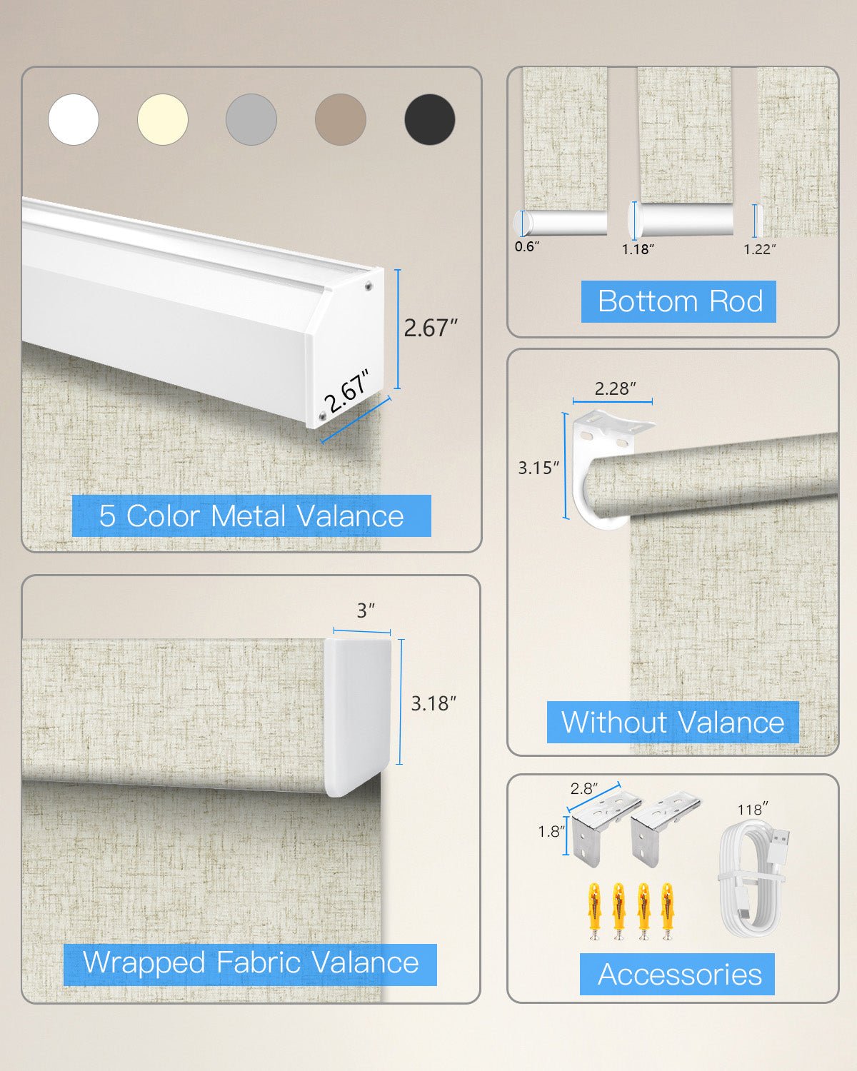 Smart Motorized Blackout Roller Shade