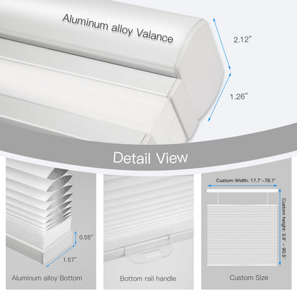 Top Down Bottom Up Manual Cellular Shade - 100% Blackout - Tokblind official